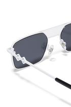 Devon Square Metal Sunglasses